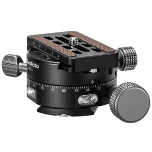 Leofoto GR-3 Geared Panning Adapter | Arca Compatible | Upgraded Extended Precision Knob for Easier Control