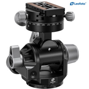 Leofoto G4ProM Four Way Geared Head with Geared Panning Adapter