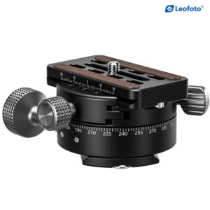 Leofoto GR-3 Geared Panning Adapter | Arca Compatible | Upgraded Extended Precision Knob for Easier Control