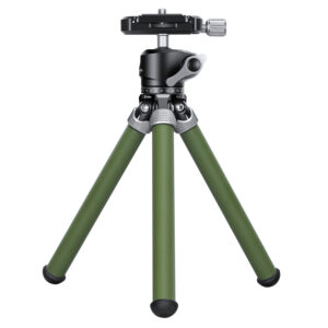 Leofoto MT-02C(Olive green)+LH-22 Mini Tabletop Travel Carbon Fiber Tripod