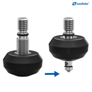 Leofoto TFV Set of 3 Spike/Rubber Foot Set 3/8'' Thread ﻿ ﻿ ﻿