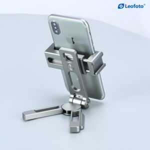 Leofoto PS-2 Multi-Functional Foldable Cellphone Stand with Arca-Compatible Dovetail and Cold Shoe Mount