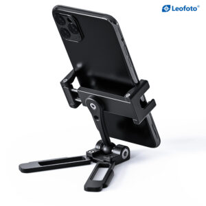 Leofoto PS-3 Multi-functional Foldable Cellphone Stand with Arca-Compatible Dovetail and Cold Shoe Mount