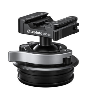Leofoto STB-75 -Version Rapid Lever-Lock Outdoors Ball Head with Integrated 75mm Bowl Adapter | Arca & Picatinny